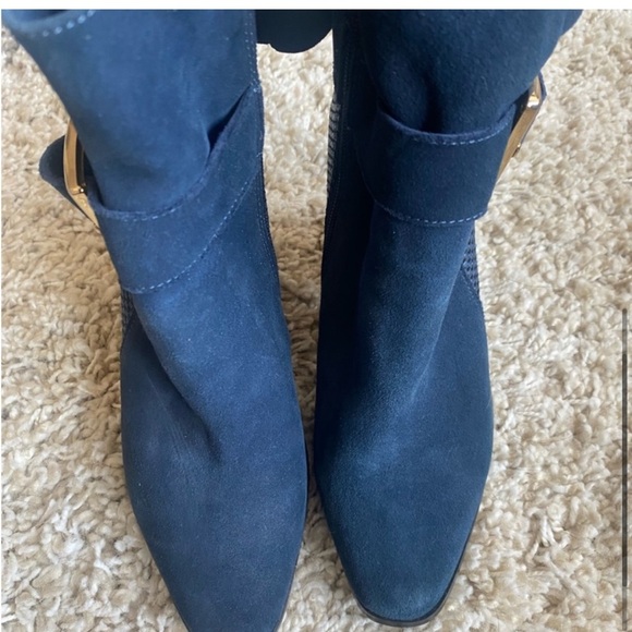 Cecelia New York suede ankle boots, navy, size 6 - Picture 6 of 6